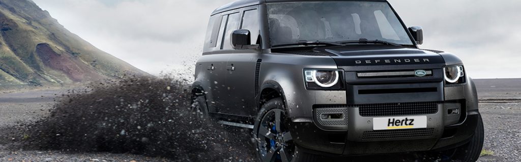 Mieten Sie einen neuen Land Rover Defender in Island.