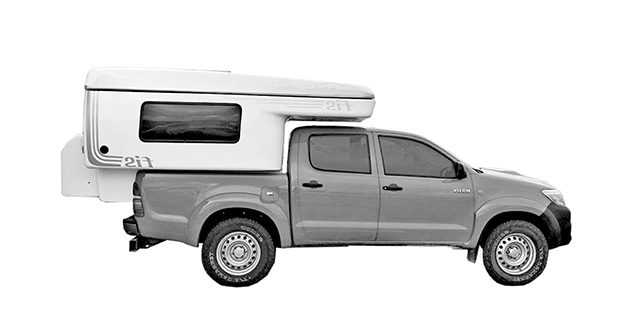 Toyota Hilux Camper o.ä. | Schaltgetriebe | 4×4 | 3 Schlafplätze