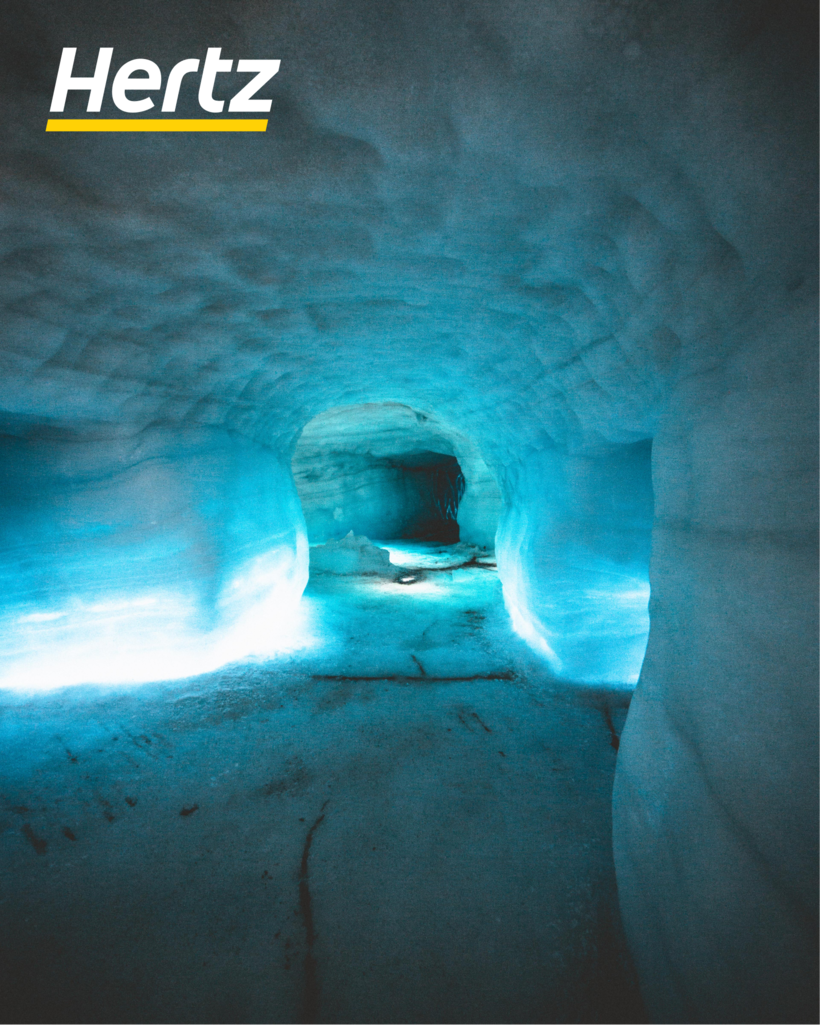 conduire jusqu'au tunnel de glace en Islande