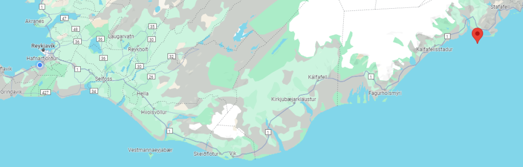 où se situe Hofn en Islande