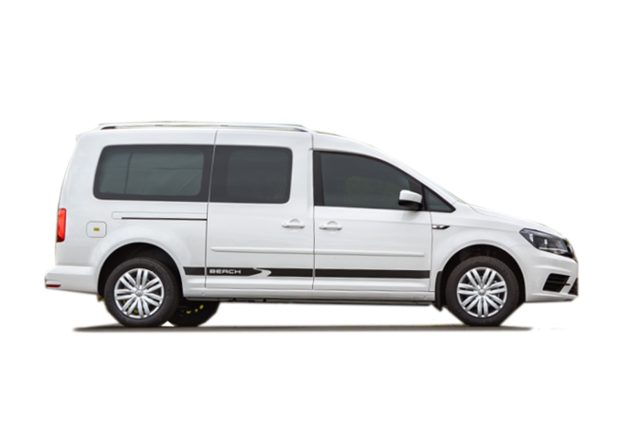 L1 – VW Caddy Beach Camper | 2 Svefnpláss (EHMN)