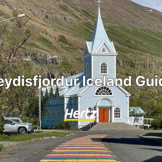 the blue church in Seydisfjordur Iceland