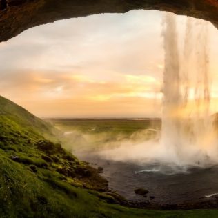 icelandic waterfall