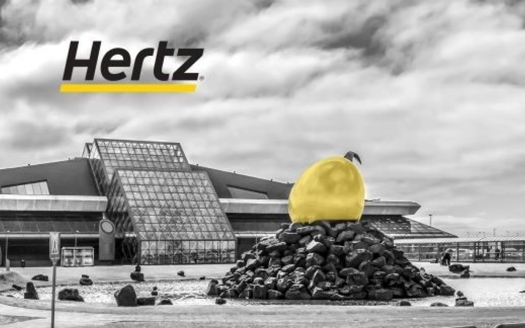 rent a car from KEF airport in Iceland with Hertz