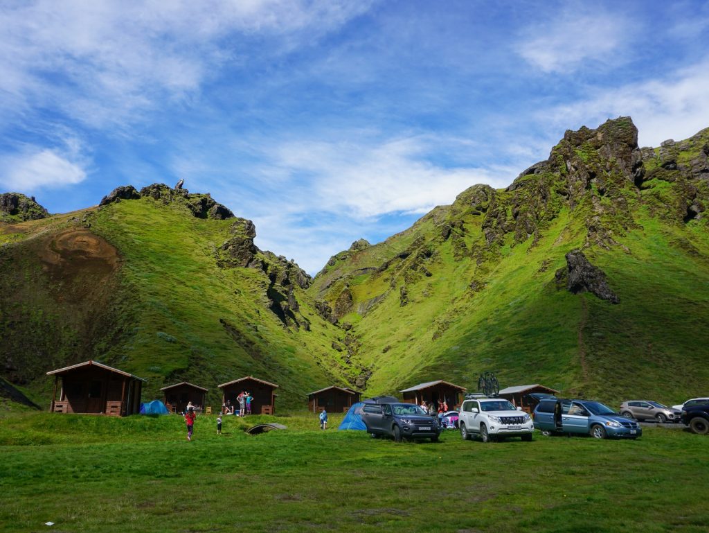 summer is the best season fot camping in iceland