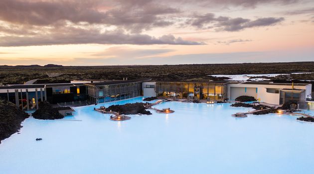 blue lagoon is one of the most famous hot spring spa in Iceland