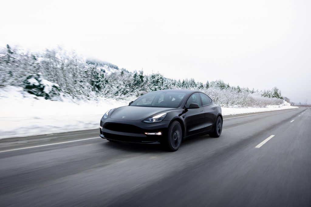 Tesla model 3 is also suitable for winter roads of Iceland