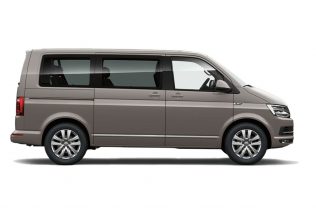 VW Caravelle 9 seater Automatic gear transmission van rental in Iceland