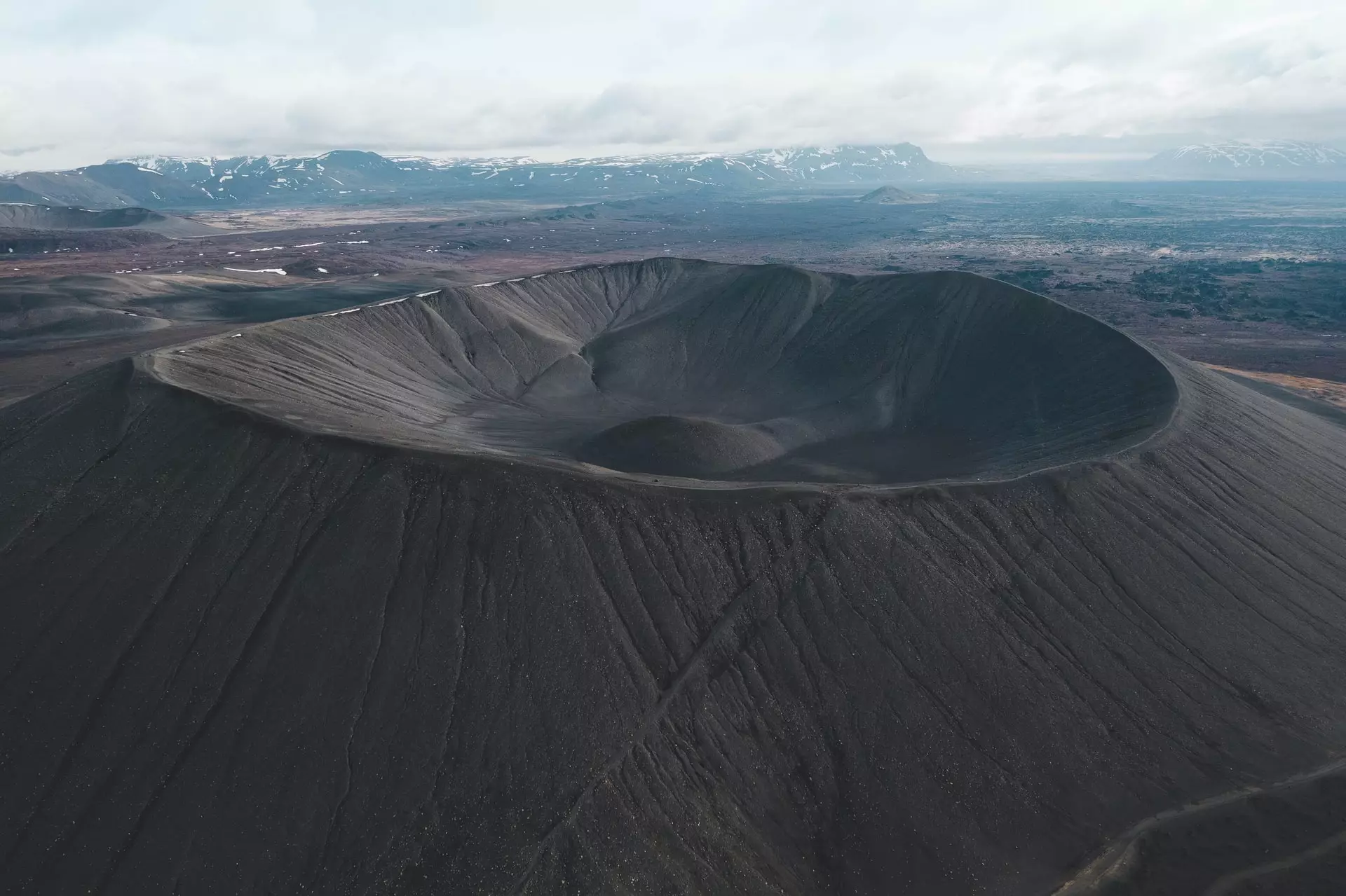 El volcán Hverfell, en el norte de Islandia.