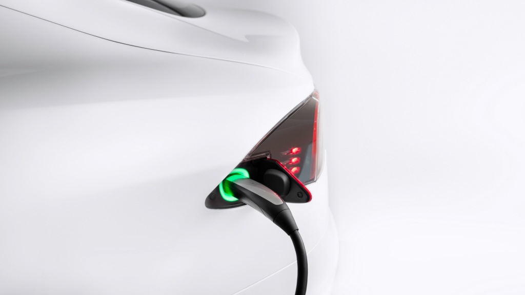 charging a tesla car in Icelnad