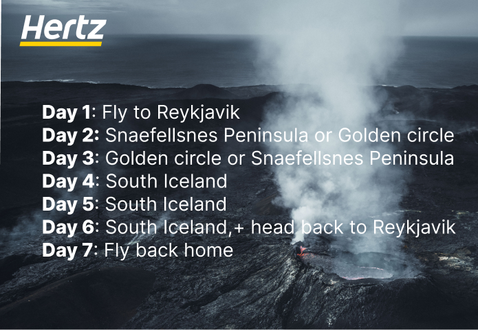 7 days Iceland summer eoad trip plan recommendation