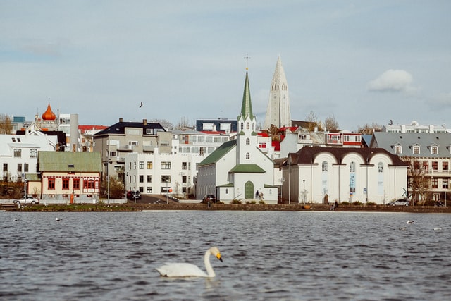 iceland Visit Reykjavik City Pond Tjörnin