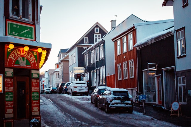 there are free and paid street parkings inside Reykjavik city