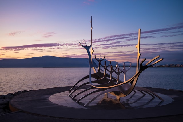 The Sun Voyager is one of the landmark of Reykjavik Iceland