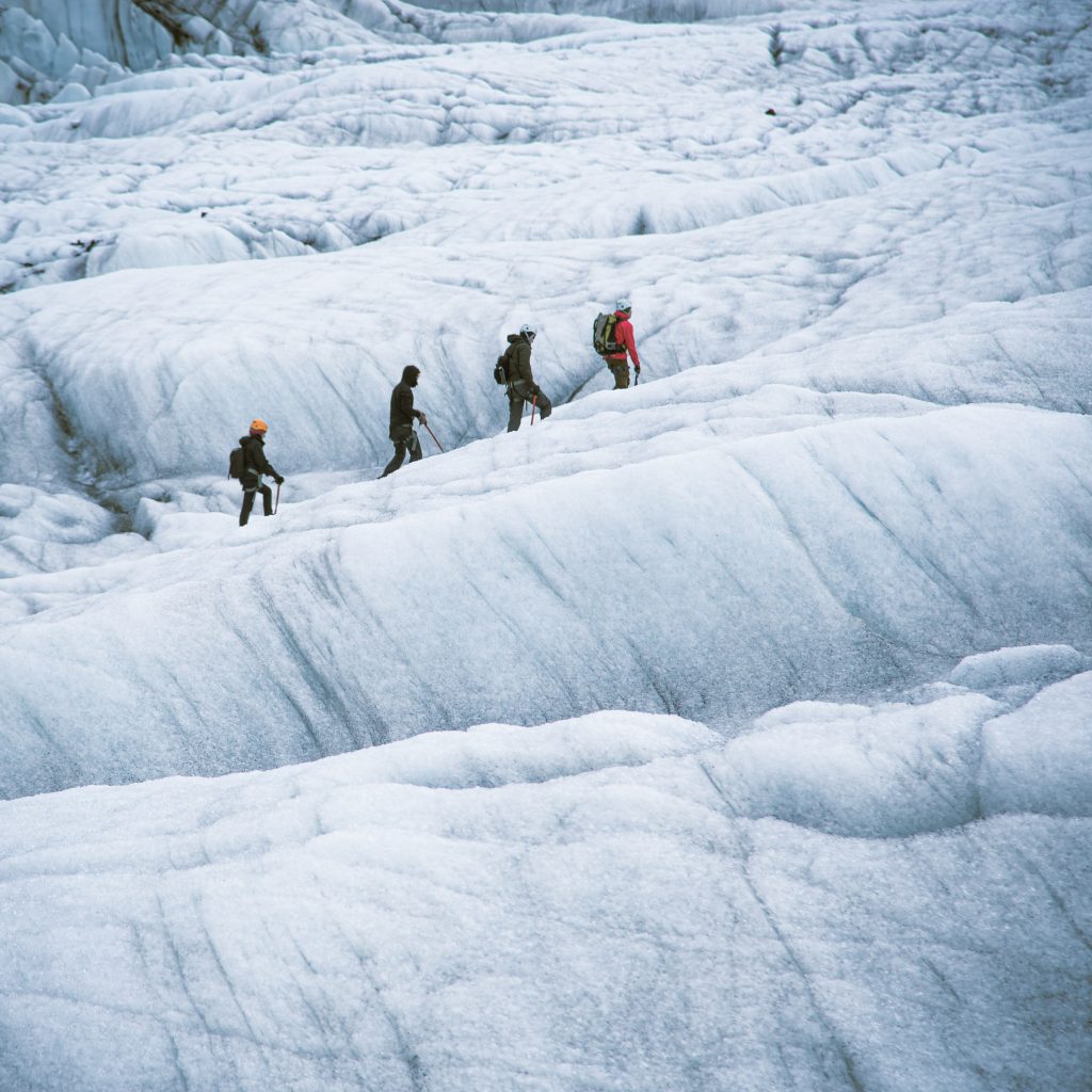 glacier hiking in Iceland
