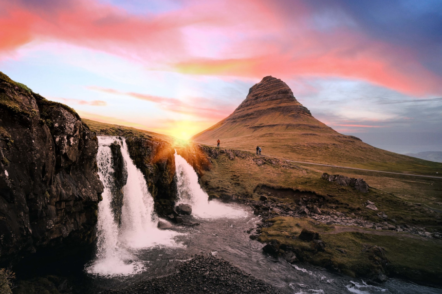 kirkjufell is the most famous mountain in West Iceland