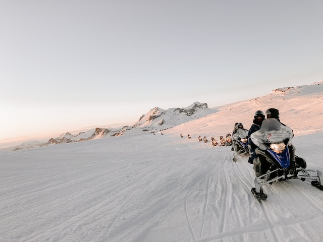 snowmobile in Iceland 