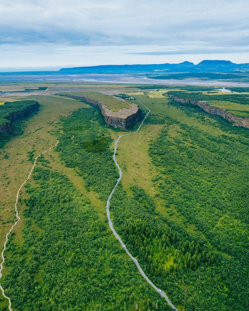 Ásbyrgi Canyon is a spectacular horseshoe-shaped depression in the northeast of Iceland, steeped in folklore. 