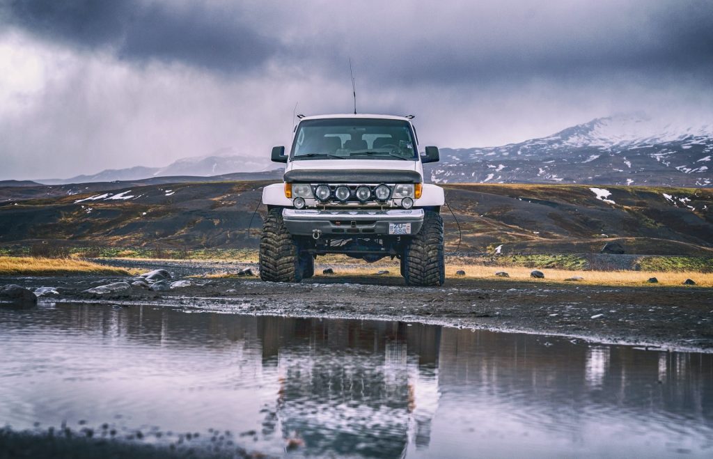 monster trucks are common in Iceland