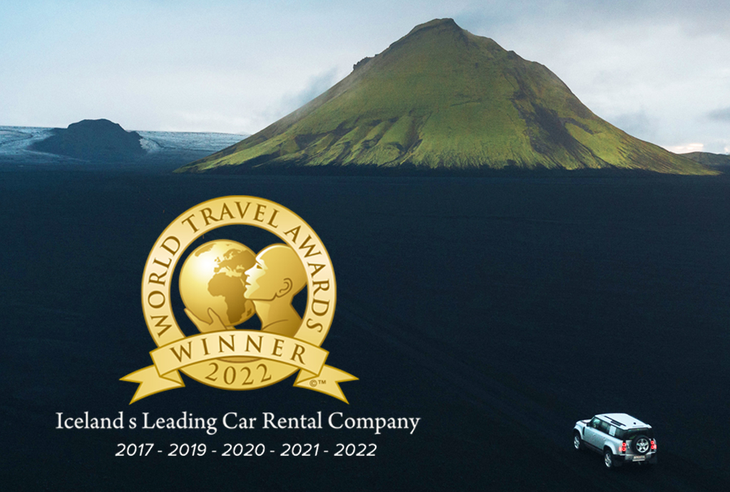 hertz iceland is the winner of world travel awards , the best car rental in iceland