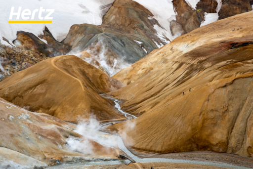 kerlingarfjöll a mountain range located in Iceland's central highlands, is only accessible during the summer months of Iceland.