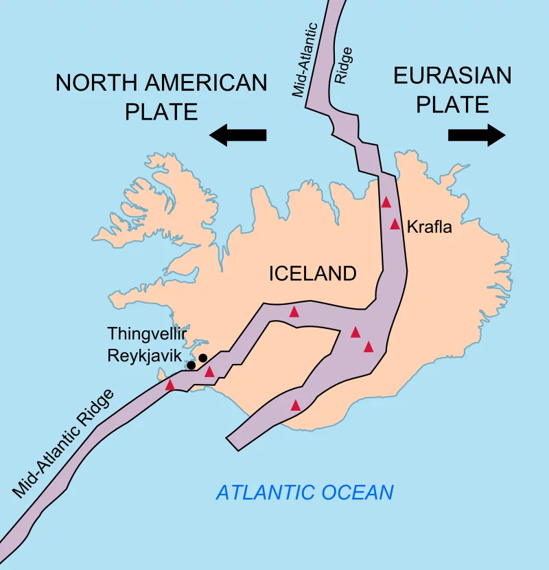 Tectonic Plates In Iceland Volcanoes Earthquakes Rift Tours