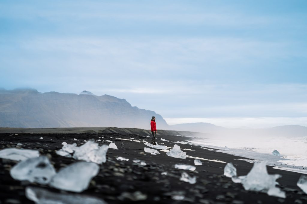 diamond beach is only 5 mins away from Jokulsarlon