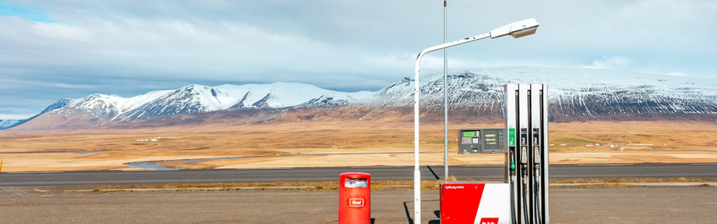 gas station guide in Iceland