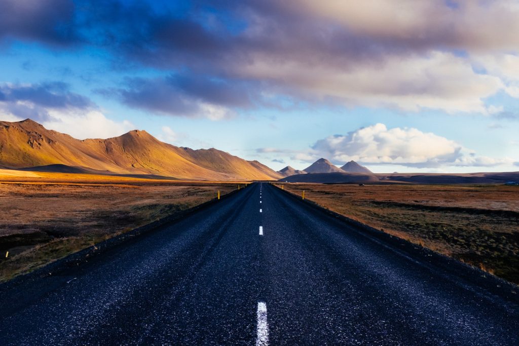 the roads are very easy to drive during summer in Iceland