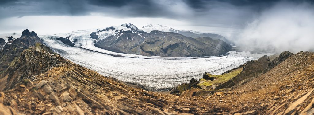 visitors can hike in the Skaftafell nature reservce and see view of glaciers 