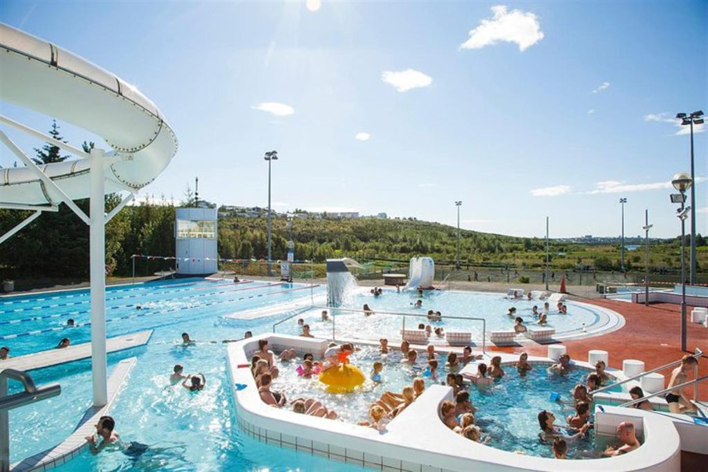 Iceland local swimming pool 