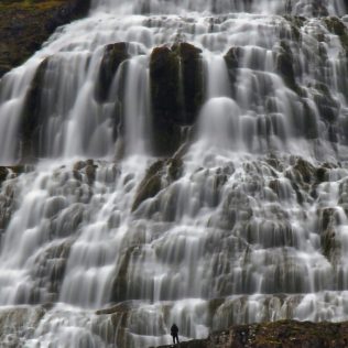 Dynjandi waterfall in Westfjords Iceland