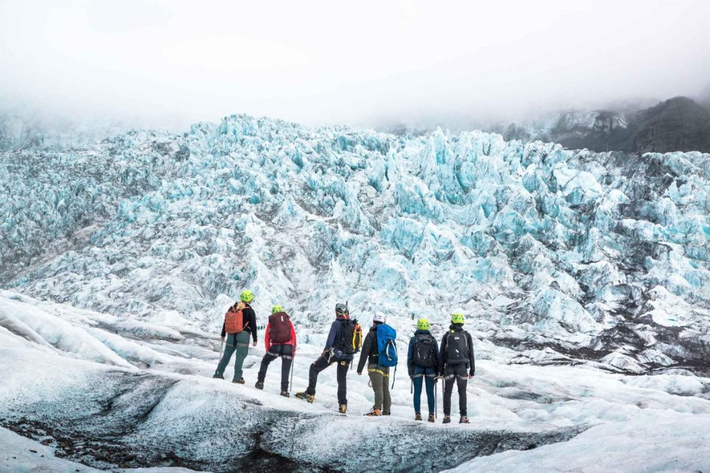 hiking on Skaftafell glacier 