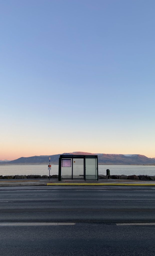 bus stops are mainly located in big cities and villages in Iceland but not tourists attractions