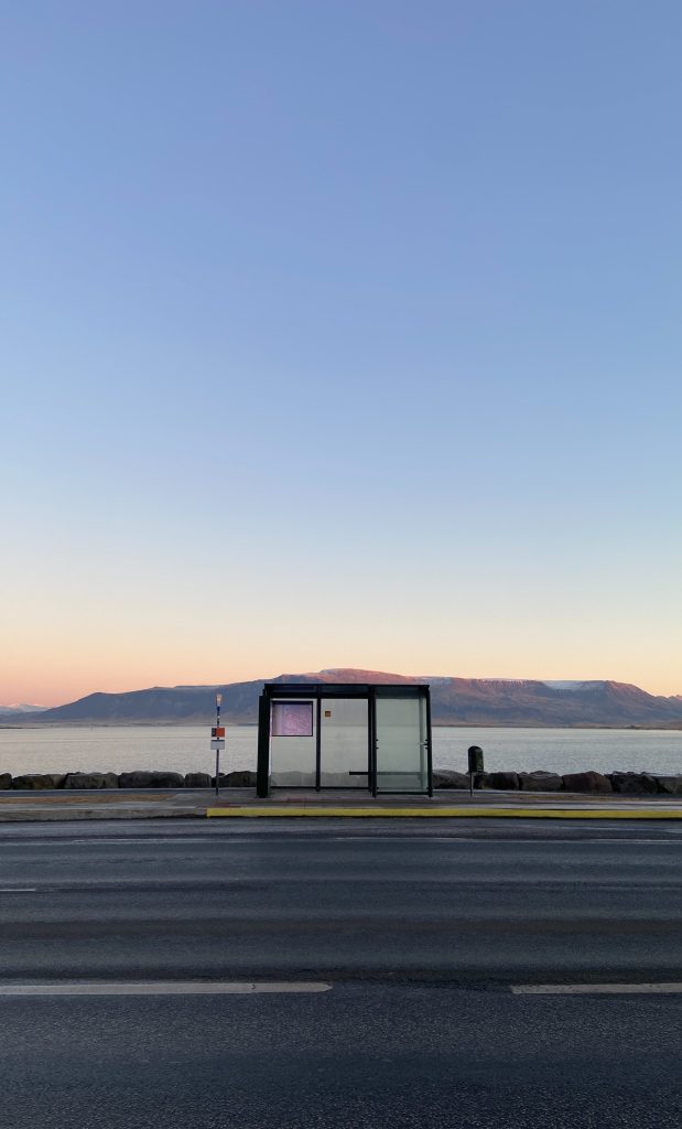 bus stops are mainly located in big cities and villages in Iceland but not tourists attractions 