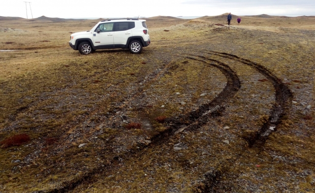 extreme violation on the off-road driving laws in iceland