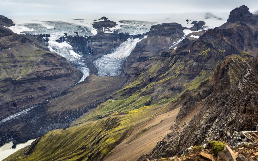 you'll be able to see the view of glacier when hiking the Skaftafell  nature reserve iceland