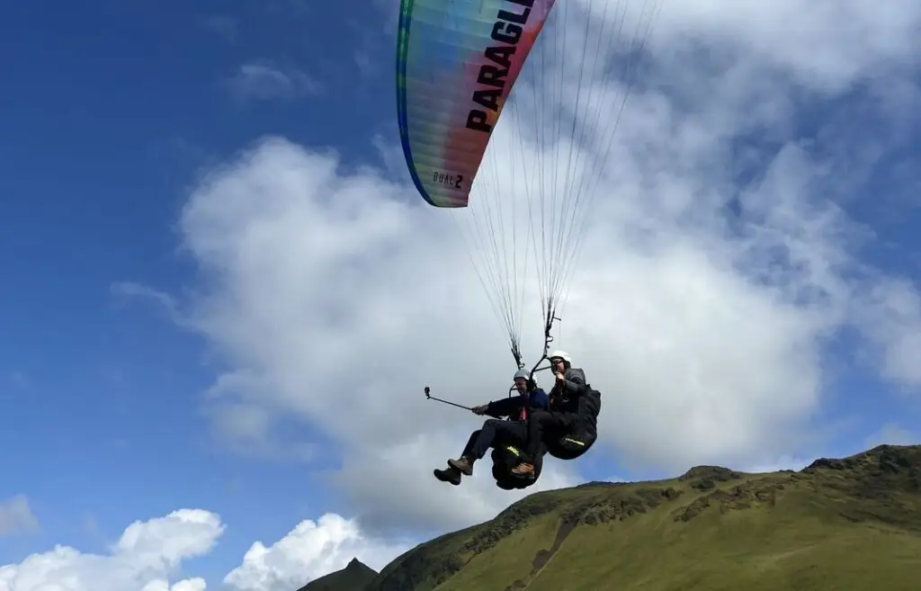 paragliding vik iceland
