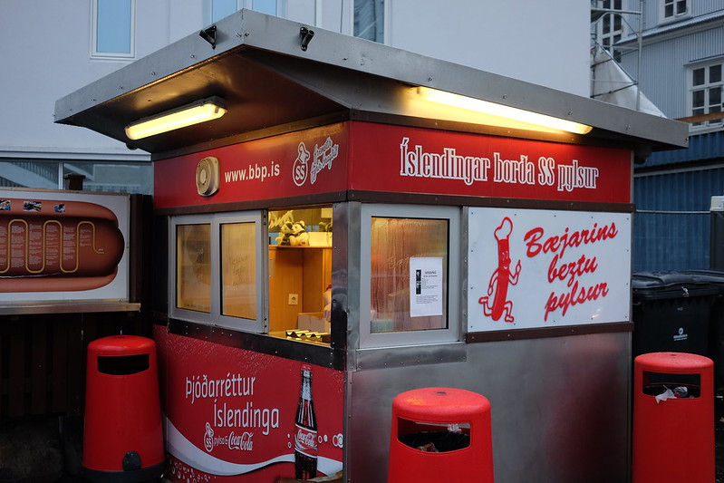 the most famous hot dog stand in Iceland Reykjavik