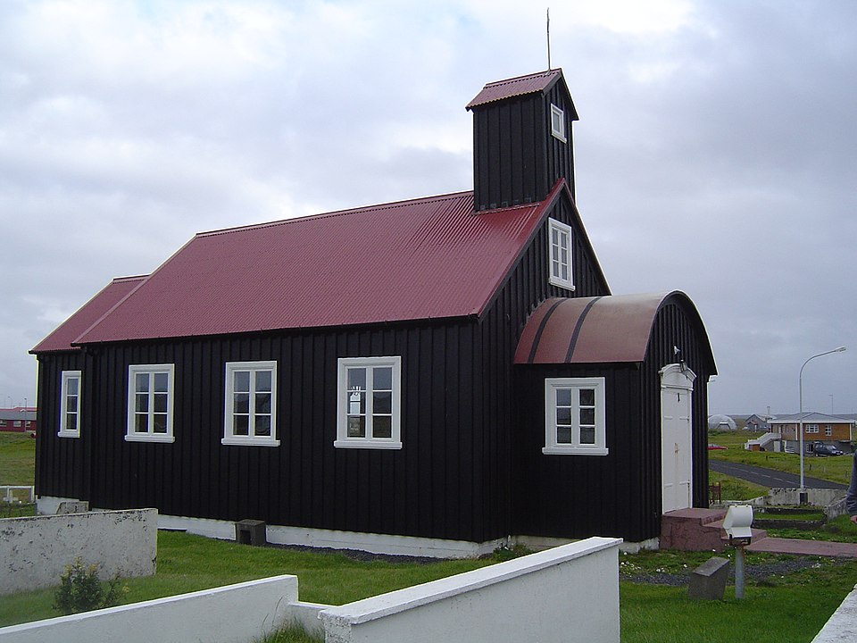 Black Church Closest to Iceland Airport: Kirkjuvogskirkja