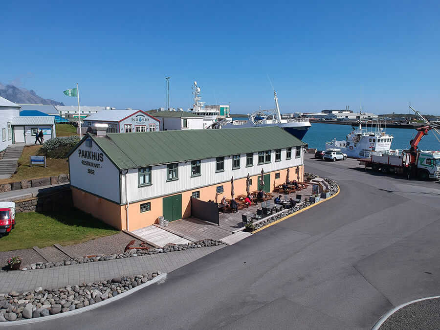 The lobster restaurant Pakkhus in Hofn Iceland