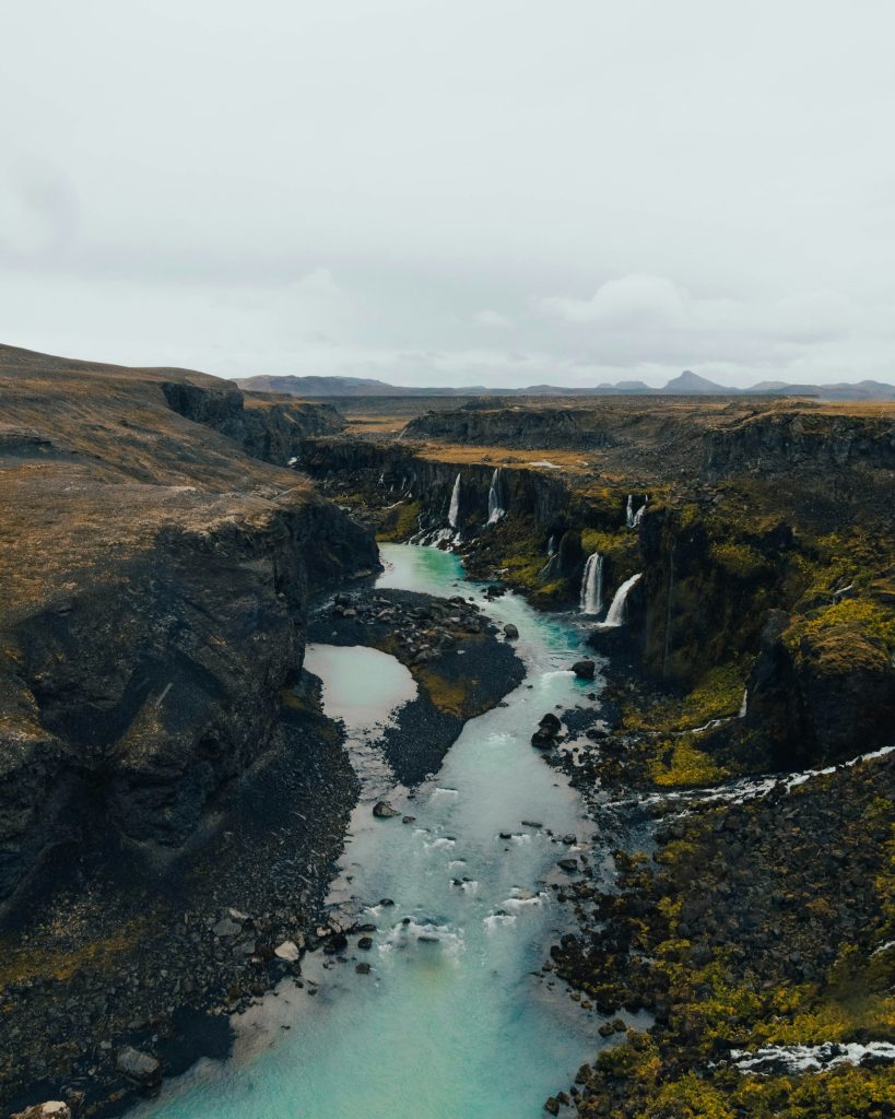 the Sigoldugljufur canyon in Iceland