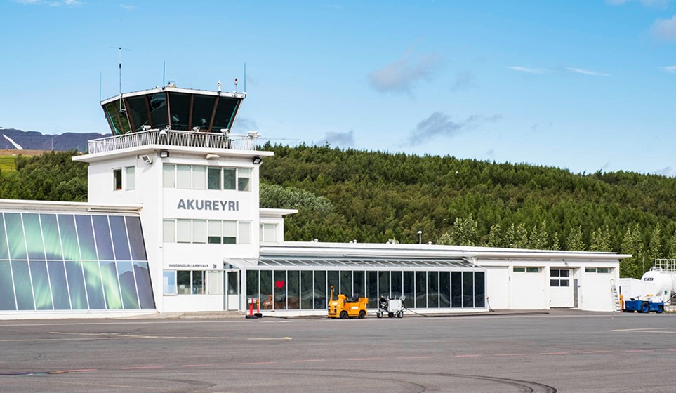 the Akureyri international airport iceland