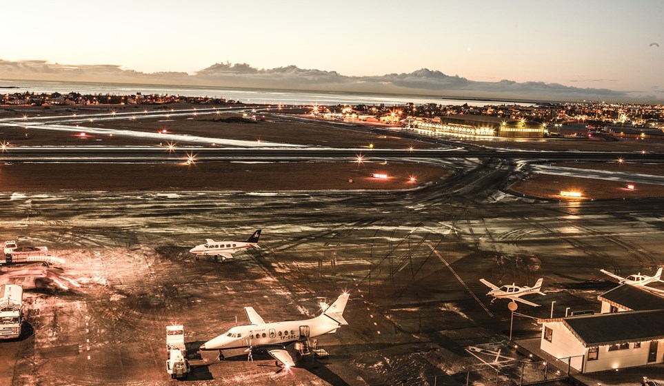 the Reykjavik airport- domestic airport of Iceland