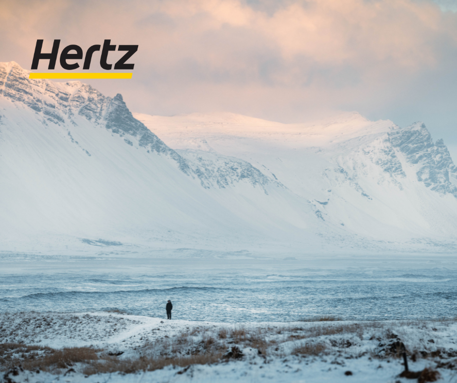 the winter snow in Iceland