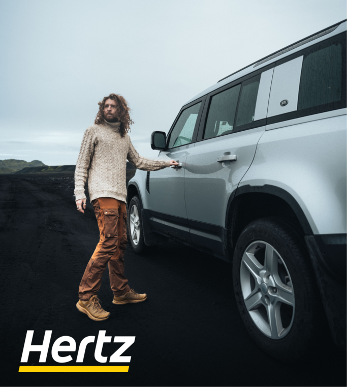 be one of the happy driver in Iceland by renting a car in Iceland with Hertz