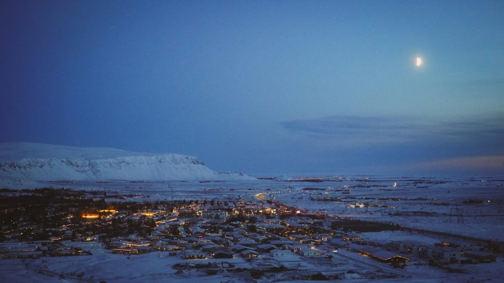the geothermal town Hveragerði Iceland
