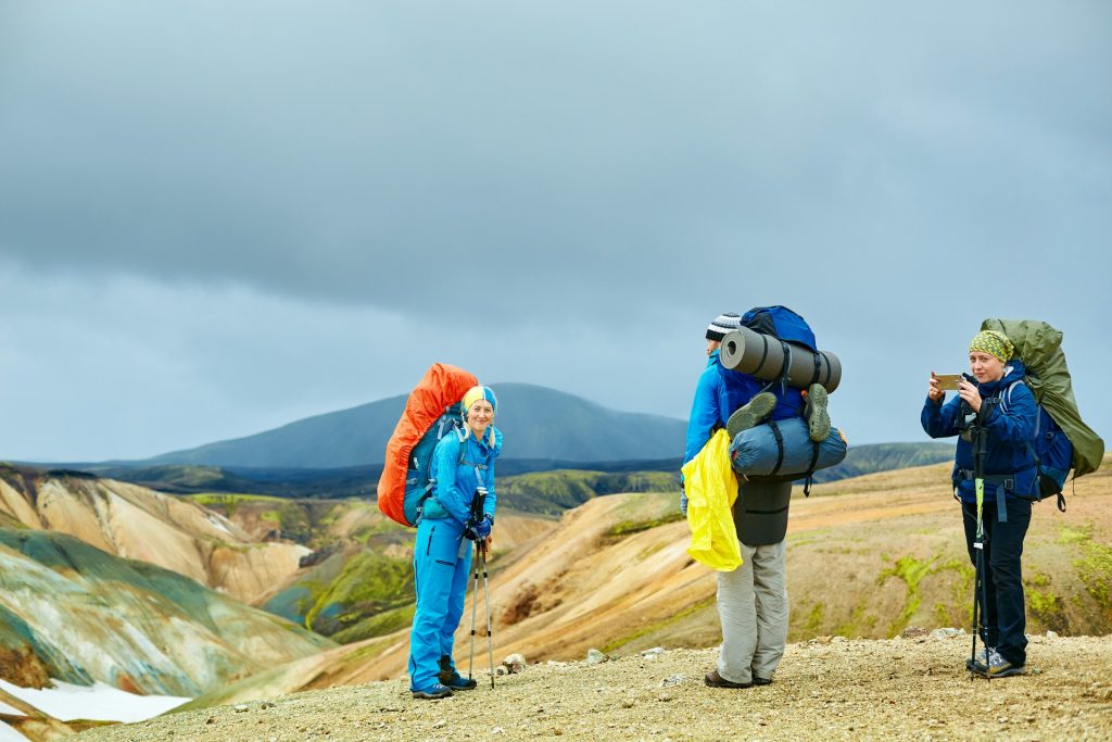you should wear good hiking clothes and gears when hiking in Iceland