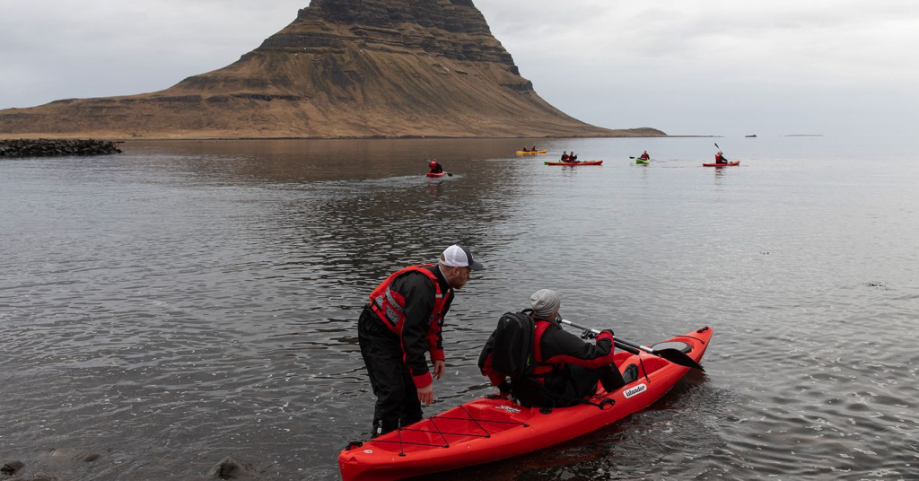 a Kayak experience in Icelnad is safe if you follow the guide's instruction