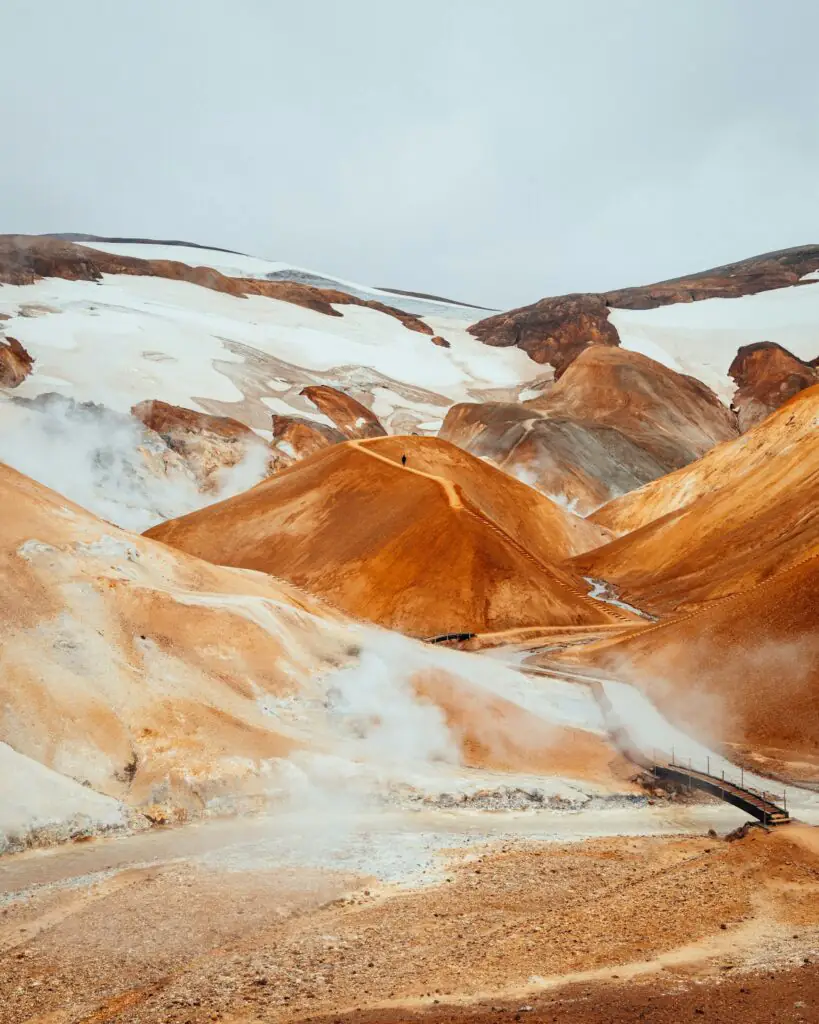 Kerlingarfjöll area in Iceland highland